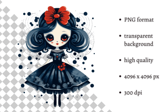 Download Cute Halloween Doll PNG Clipart - Halloween Collection