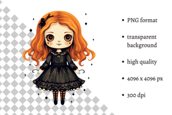 Download Cute Halloween Doll PNG Clipart - Halloween Collection