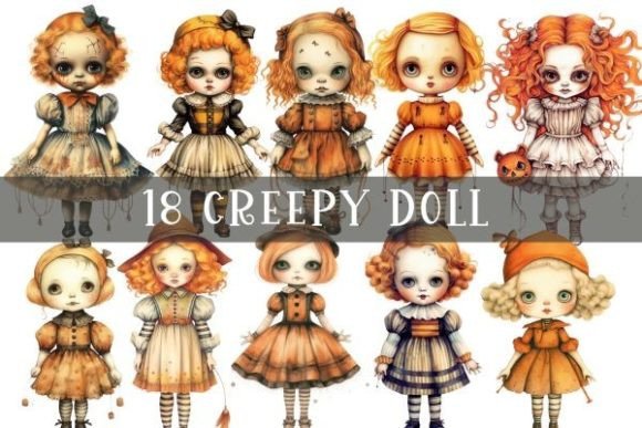 Download Creepy Doll Sublimation - Halloween - Halloween Collection
