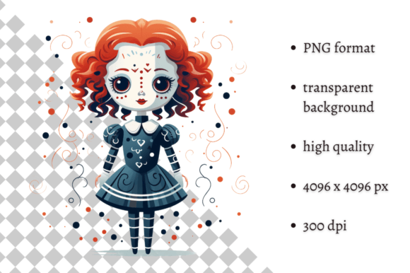 Download Cute Halloween Doll PNG Clipart - Halloween Collection