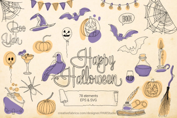 Download Halloween SVG Sign Bundle Spooky Clipart - Halloween Collection