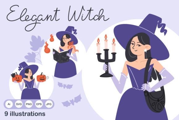 Download The Elegant Witch - Halloween Character - Halloween Collection