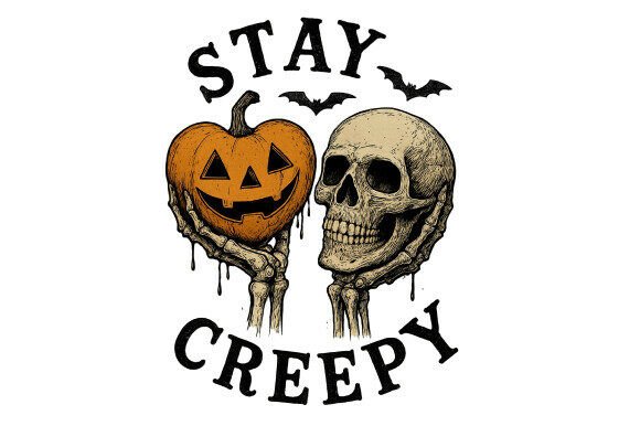 Download Stay Creepy PNG, Retro Halloween Pumpkin - Halloween Collection
