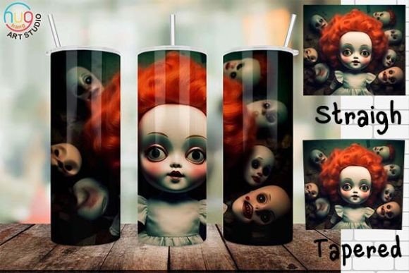 Download Halloween Scary Doll Tumbler,Creepy Doll - Halloween Collection