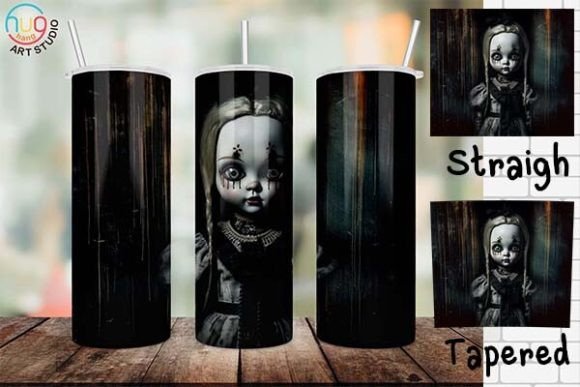 Download Halloween Scary Doll Tumbler,Creepy Doll - Halloween Collection